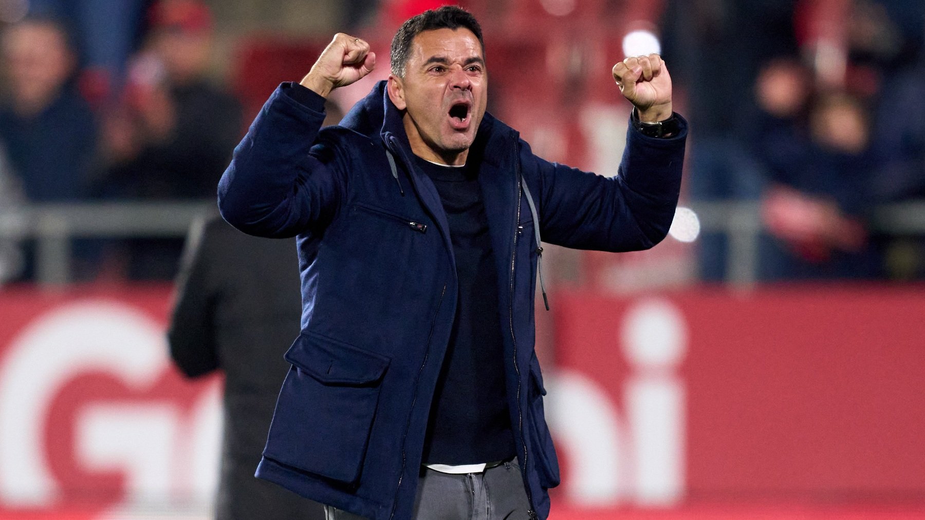 Míchel, entrenador del Girona. (Getty)