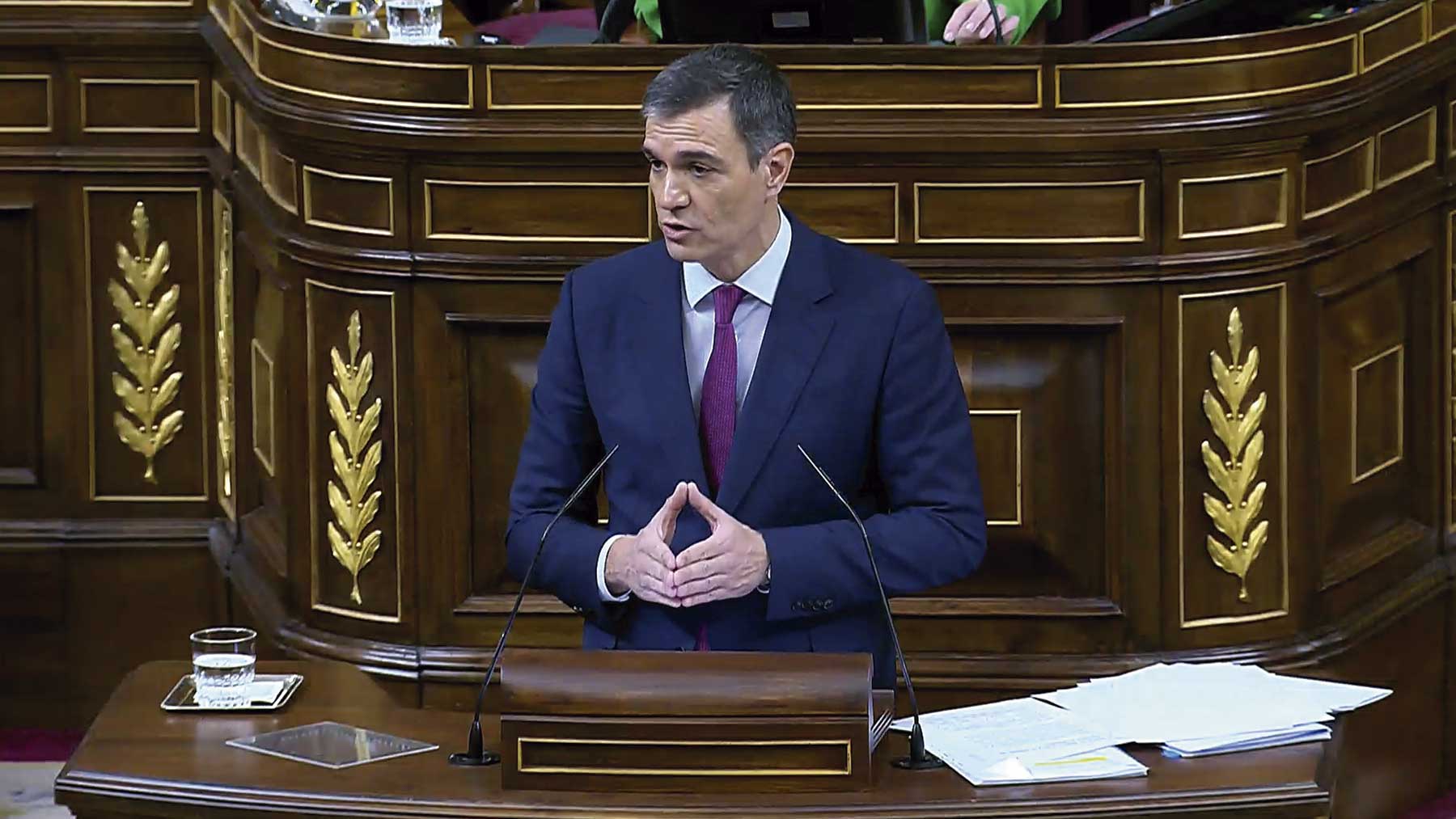 Pedro Sánchez en el Congreso.