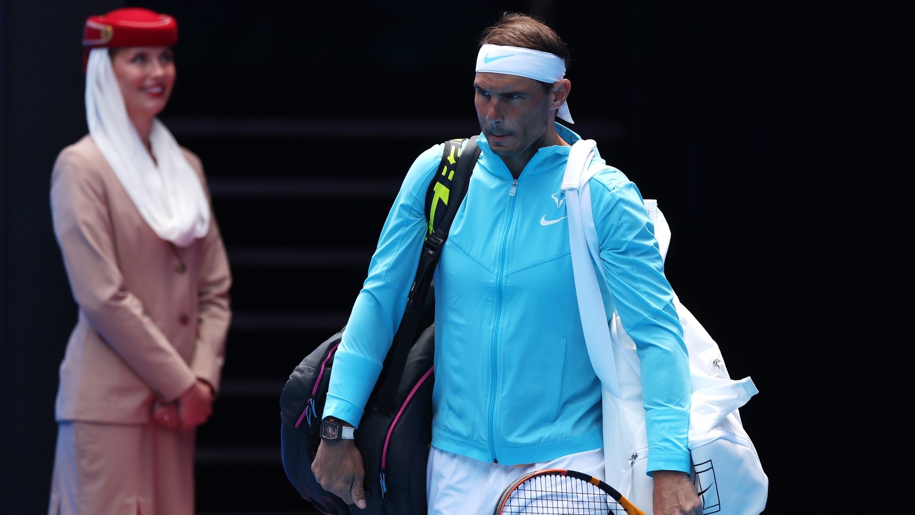 Rafa Nadal, en el pasado Open de Australia. (Getty)