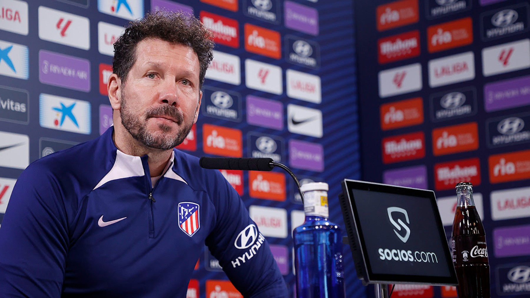 Simeone, en la rueda de prensa de hoy