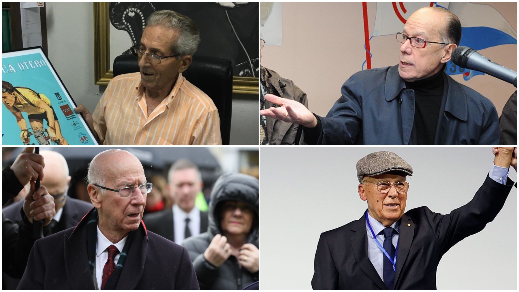 Algunos de los deportistas que nos dejaron en 2023. (EP)