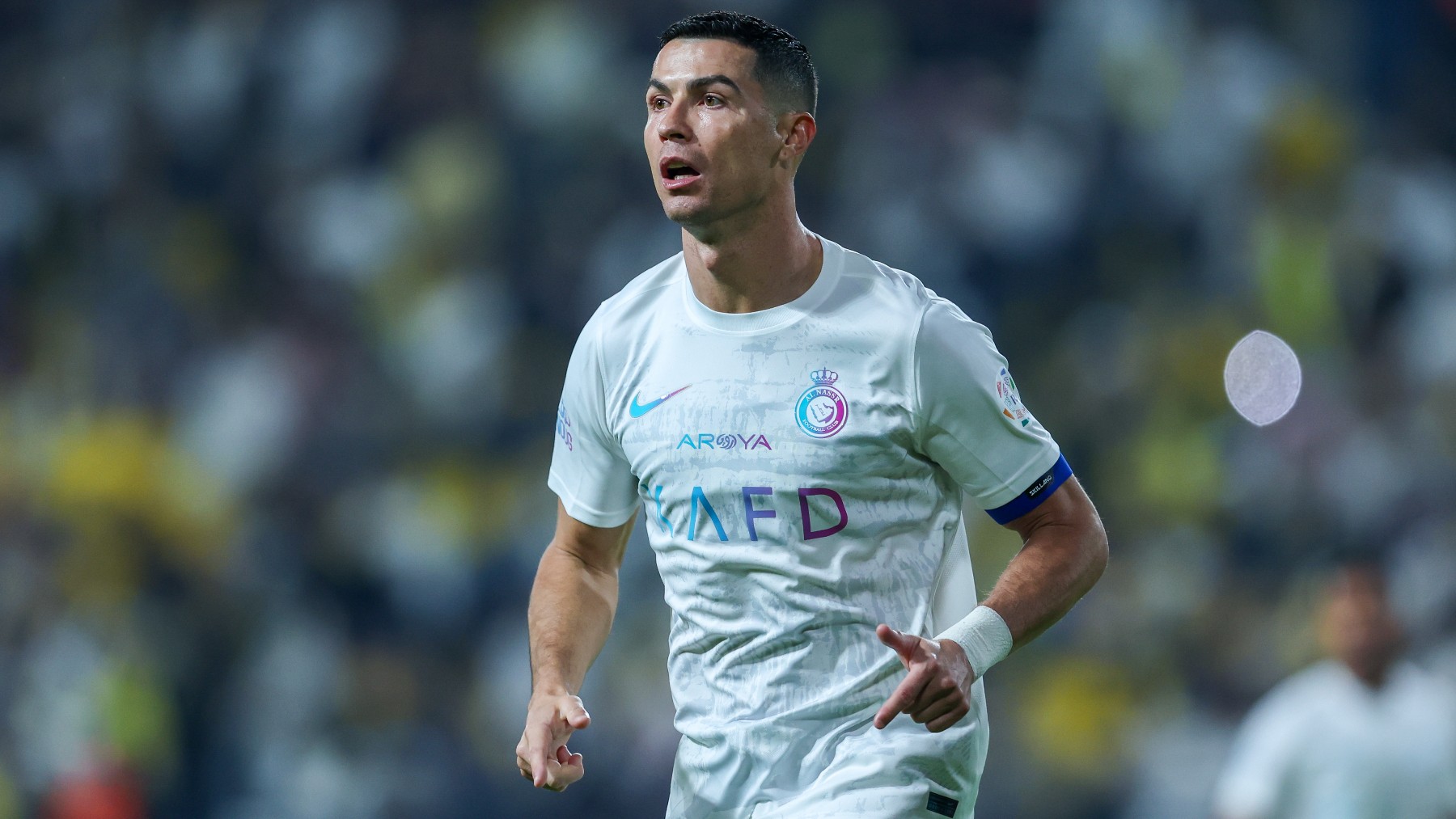 Cristiano Ronaldo con la camiseta del Al-Nassr. (Getty)