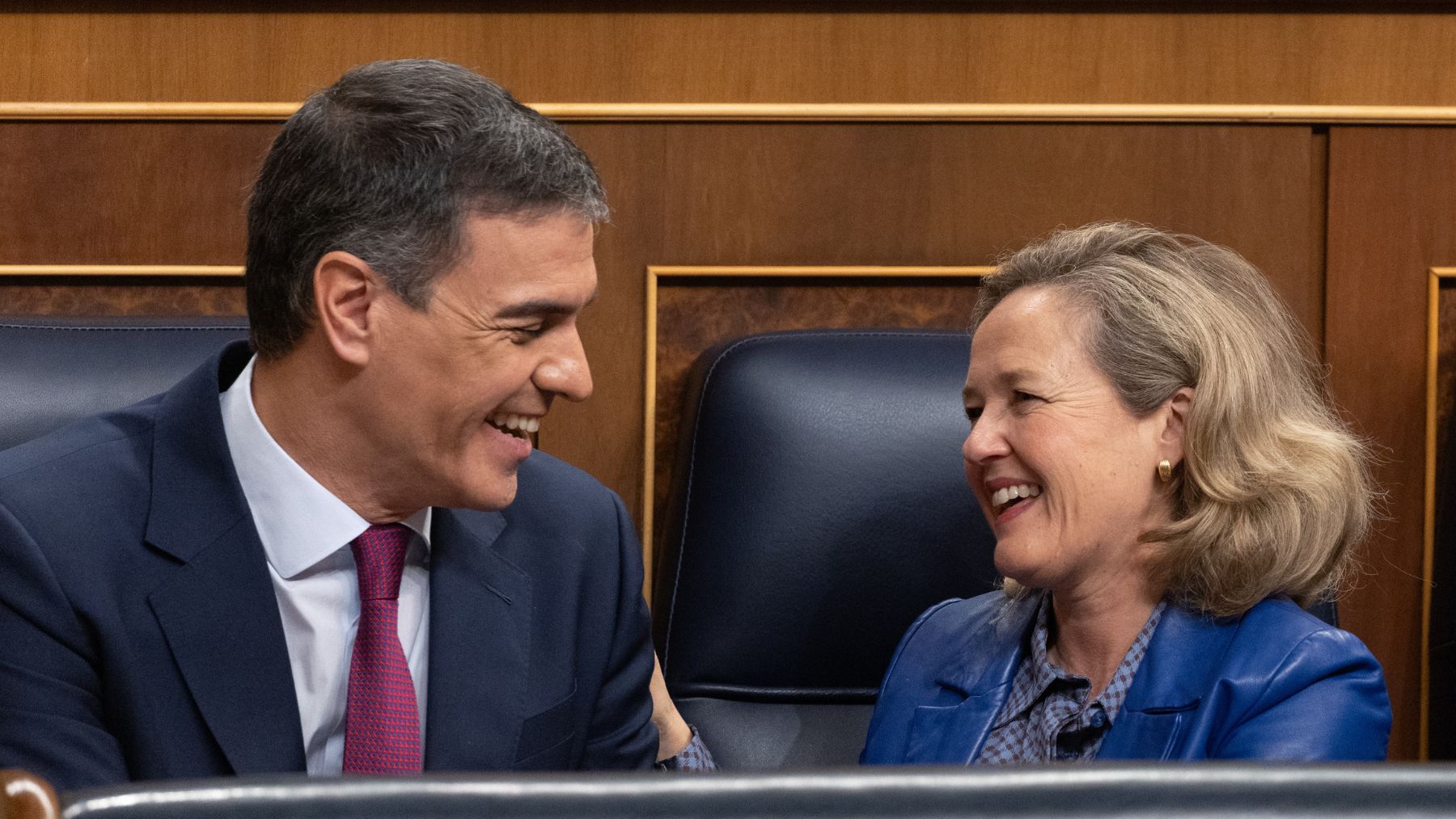 Pedro Sánchez y Nadia Calviño.