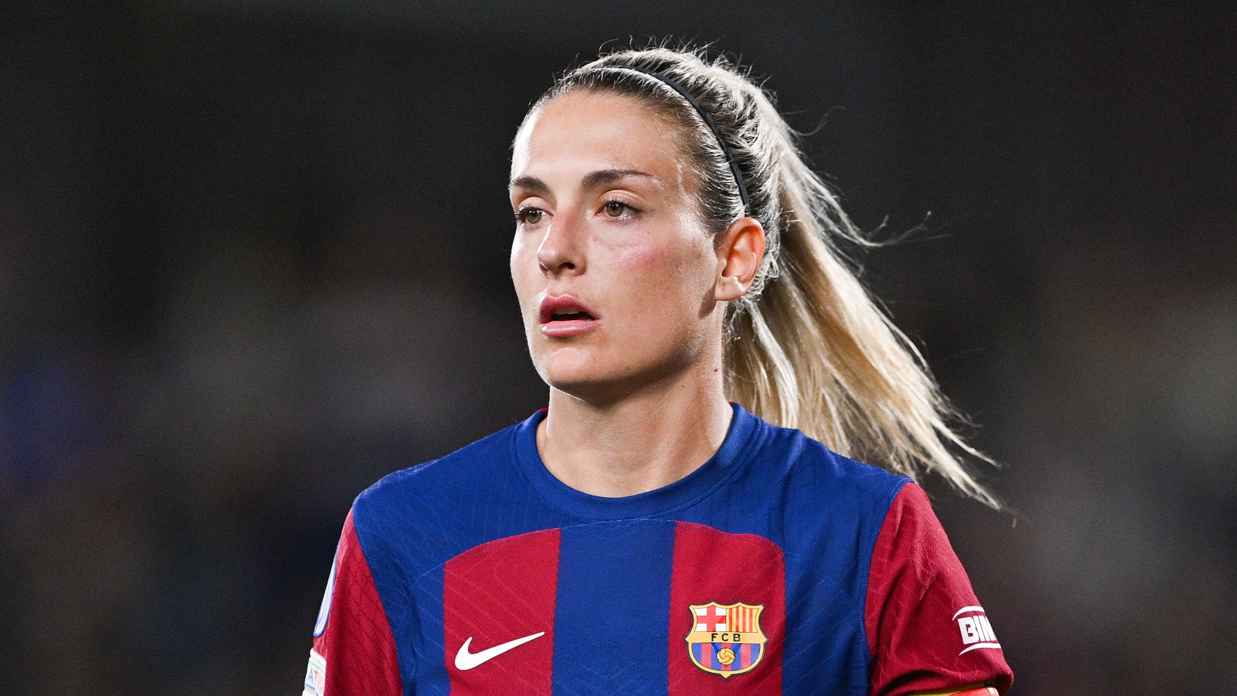 Alexia Putellas, en un partido con el Barcelona. (Getty)