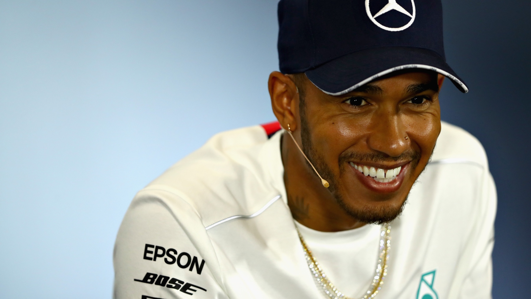Lewis Hamilton, durante una rueda de prensa. (Getty)