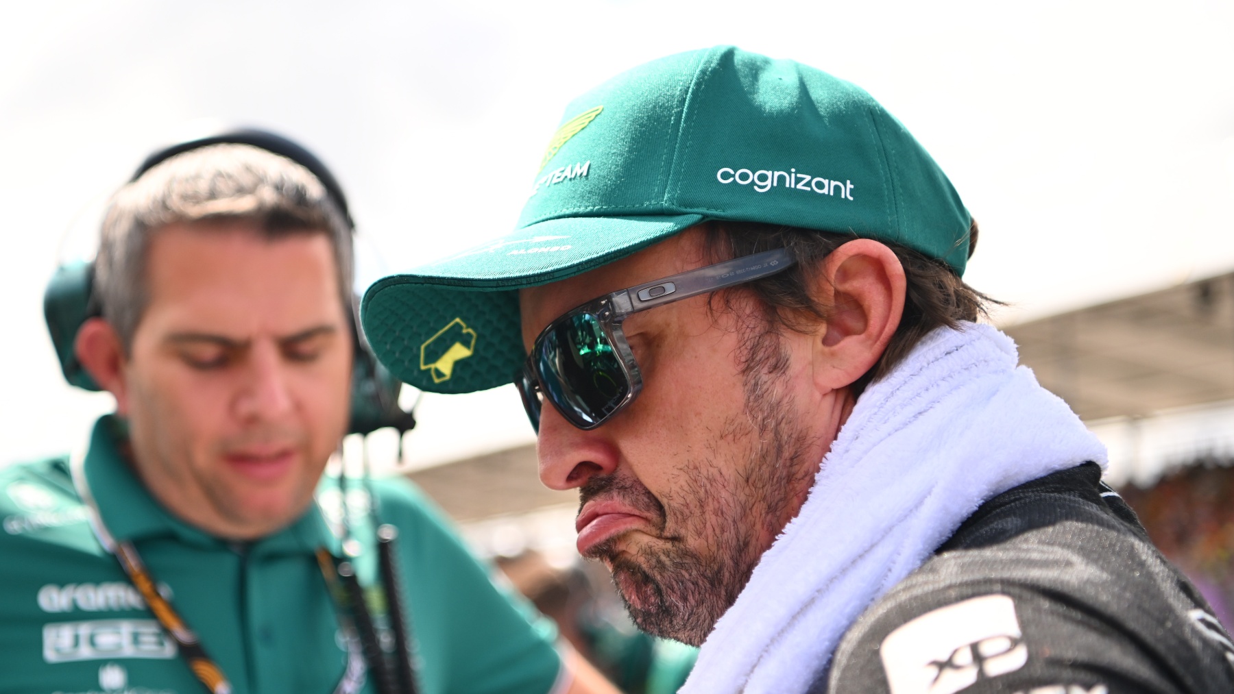 Fernando Alonso antes de una carrera. (Getty)