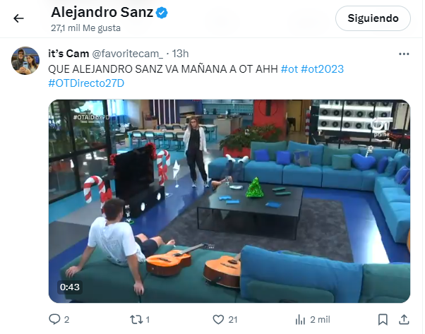 Like de Alejandro Sanz.