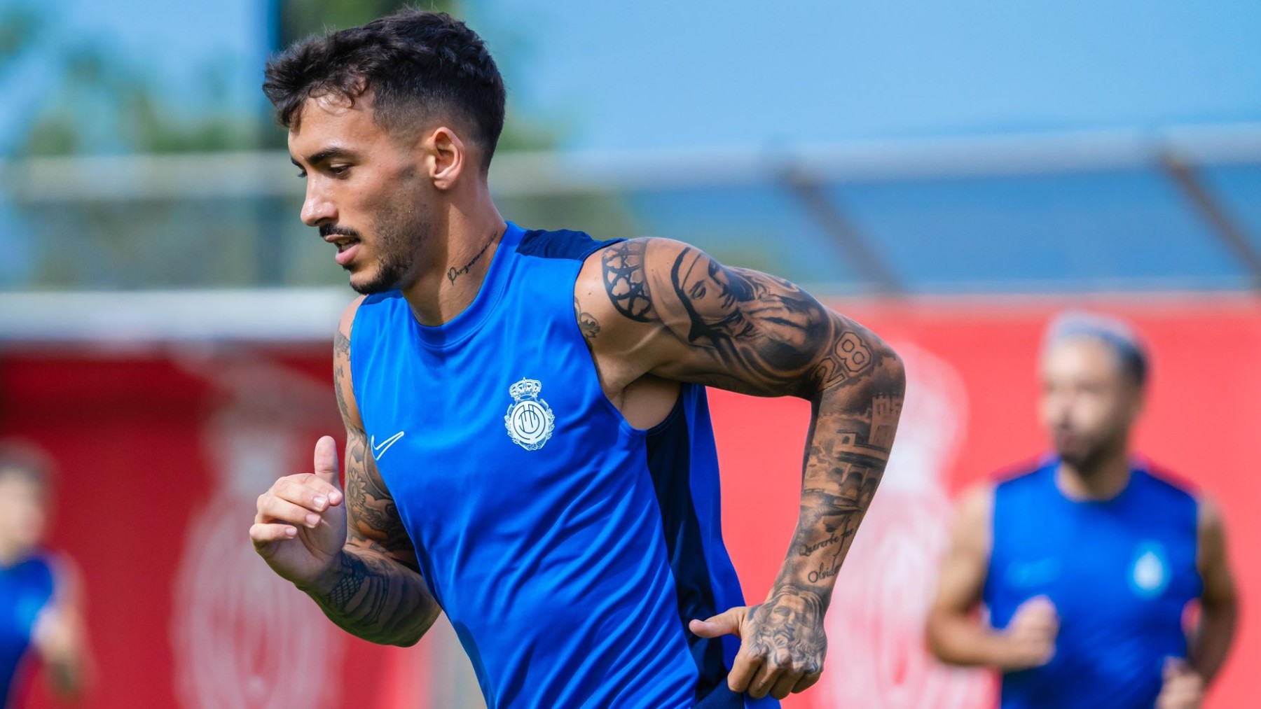 Antonio Sánchez, en un entrenamiento