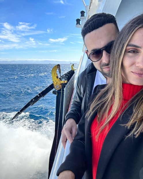 Gema Aldón junto a su novio Andrés (Instagram)