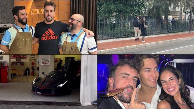 Fernando Alonso estrena 2024 con fiestón en Mónaco
