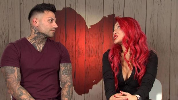 Lucía y Gonzalo en 'First dates'.