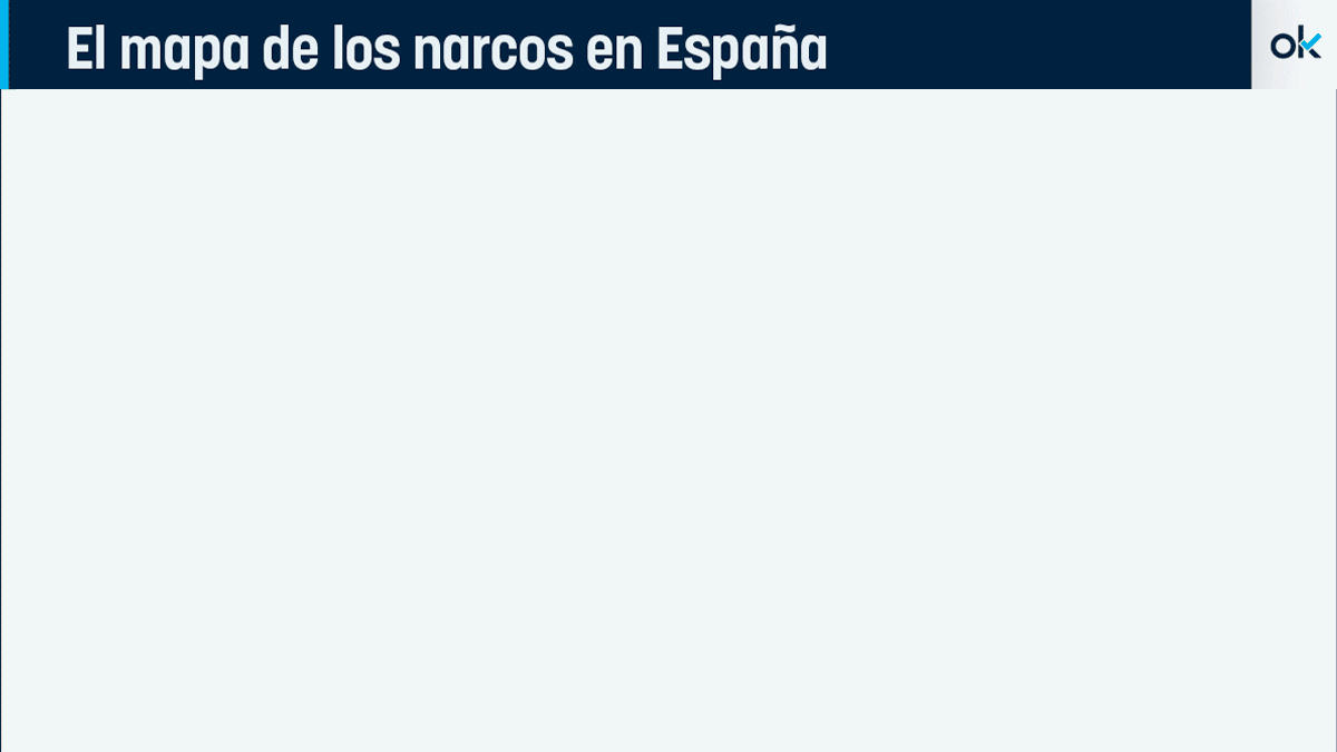 El mapa de los narcos en España