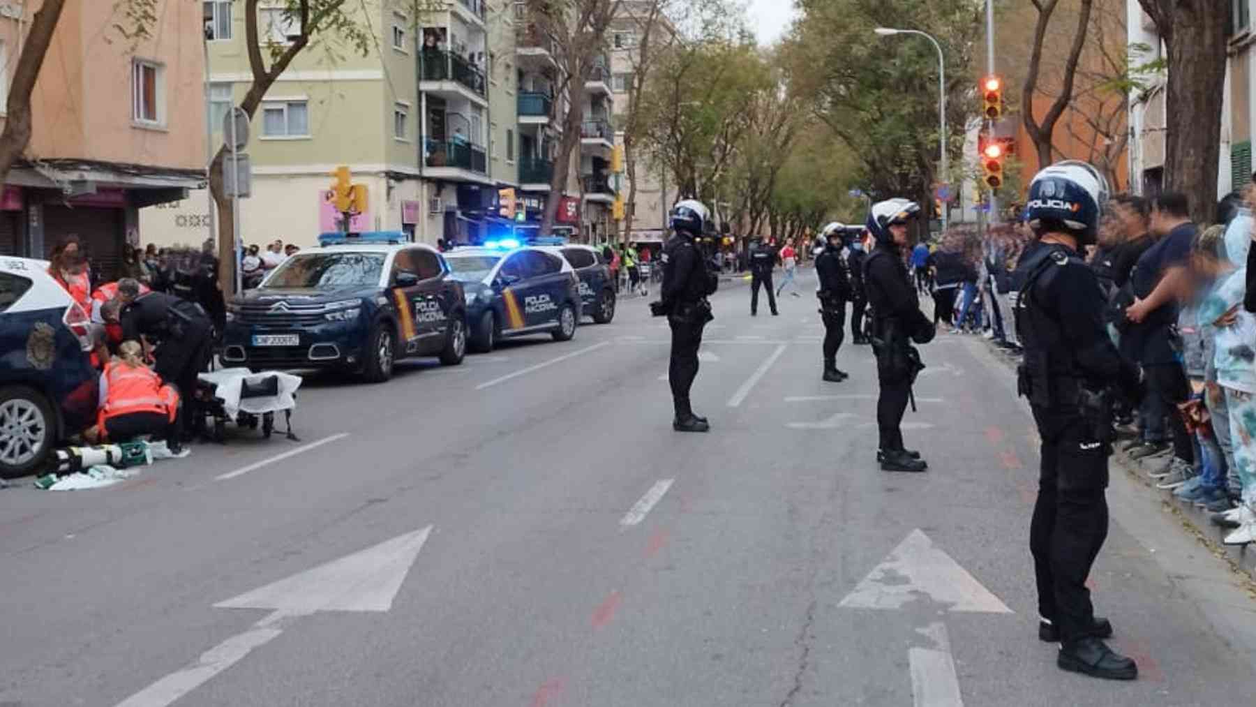 Operación policial en el barrio palmesano de Pere Garau.