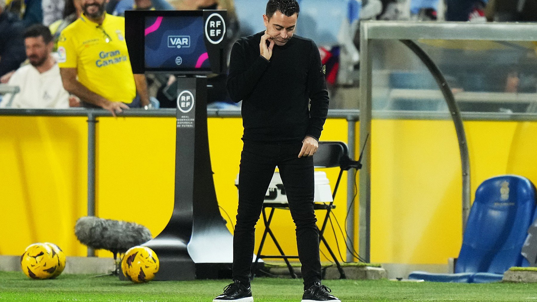 Xavi, en Las Palmas. (Getty)