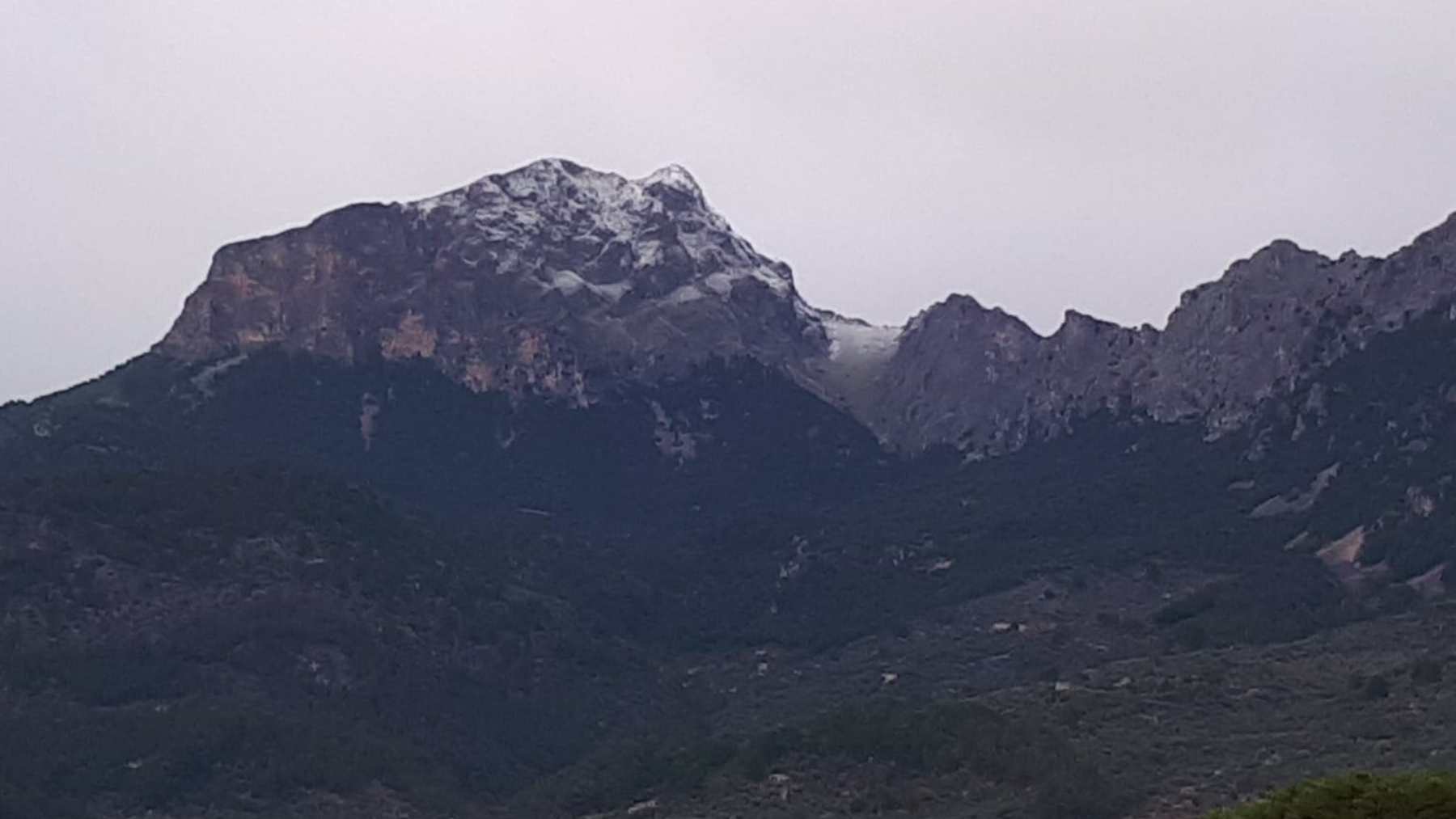 Nieve en el Puig Major. AEMET
