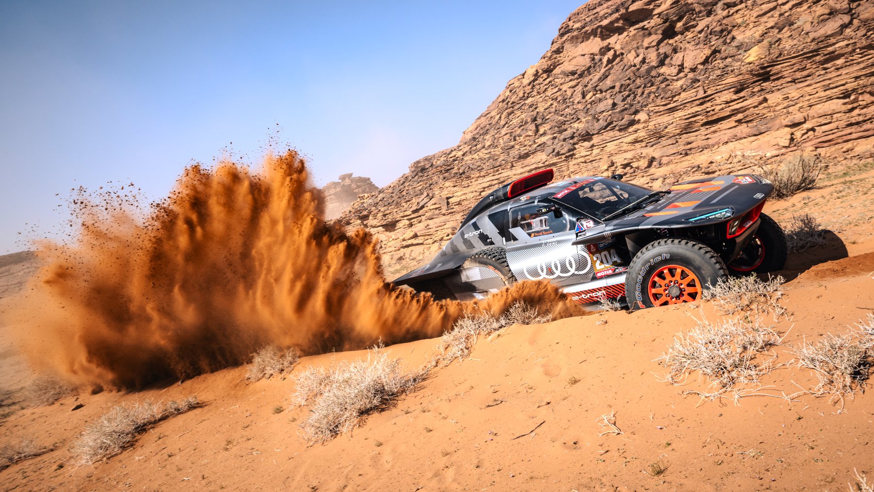 Carlos Sainz durante el Rally Dakar. (EFE)