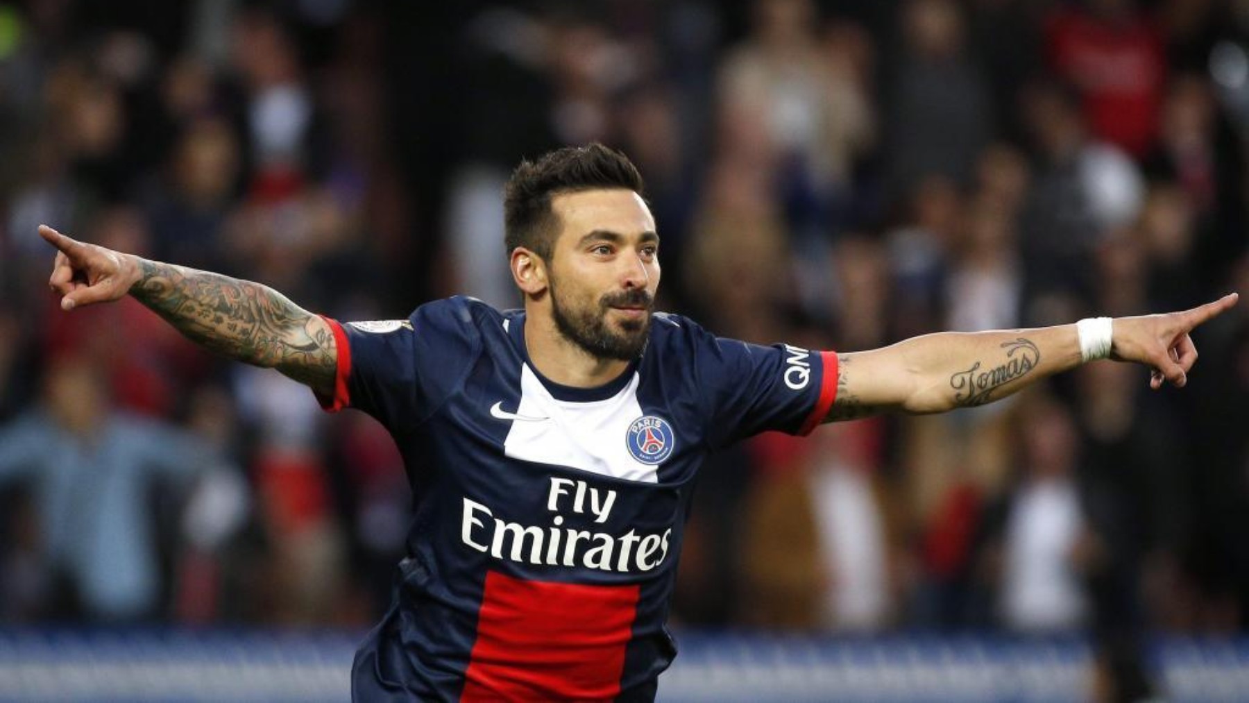 Lavezzi, con el PSG.