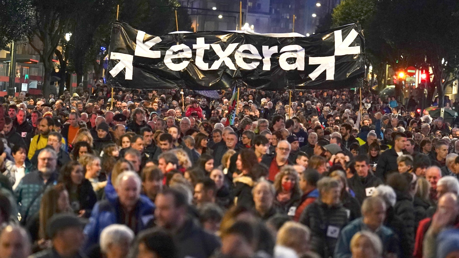 Manifestación en apoyo a los presos de ETA. (Foto: EP)