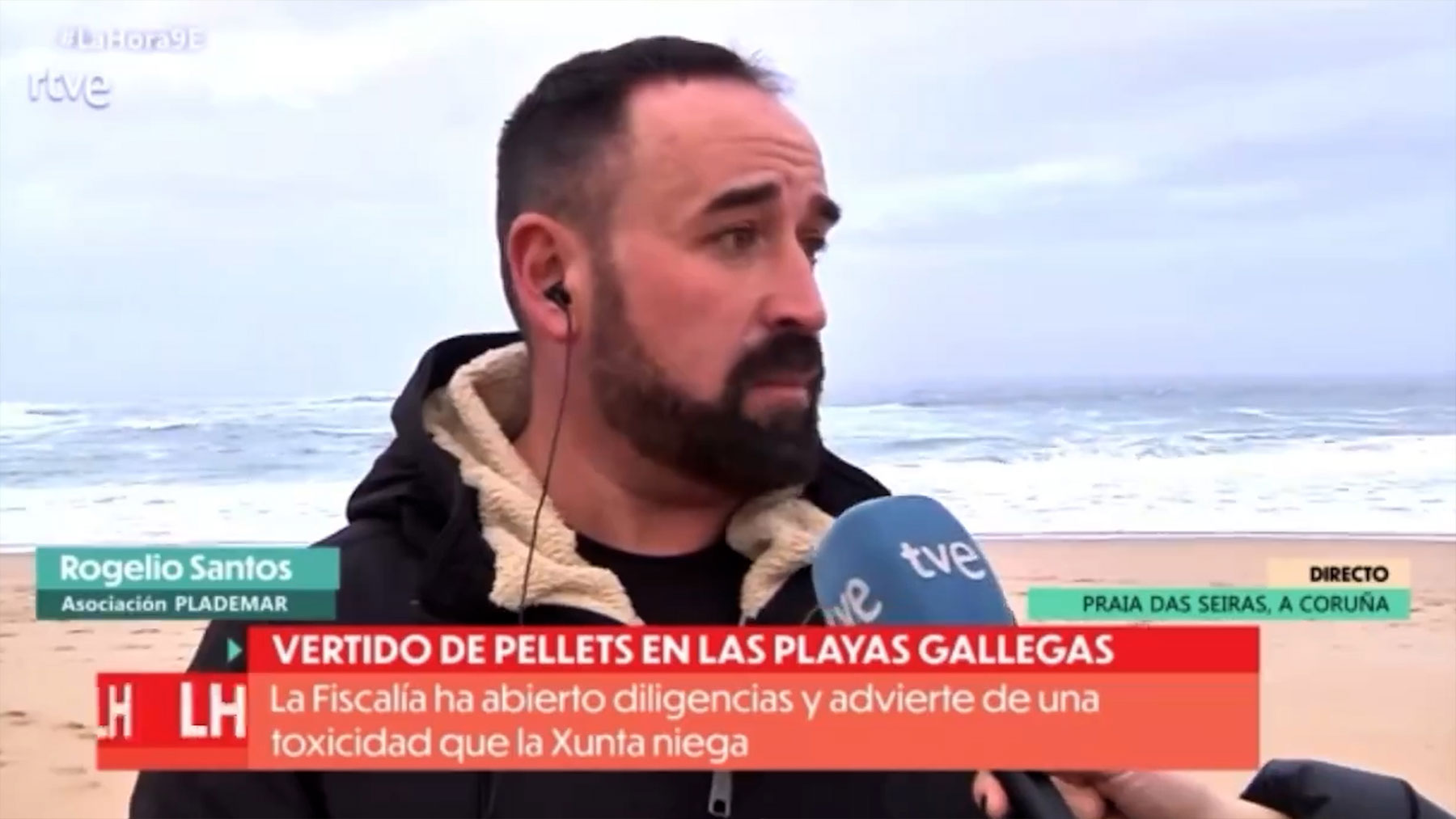 RTVE entrevista a Rogelio Santos, hermano de la ex líder de Podemos en Galicia.