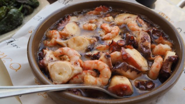 Pulpo casero