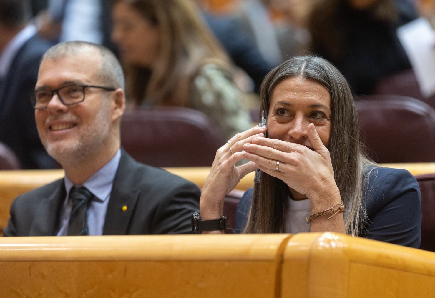 La portavoz de Junts en el Congreso, Miriam Nogueras.