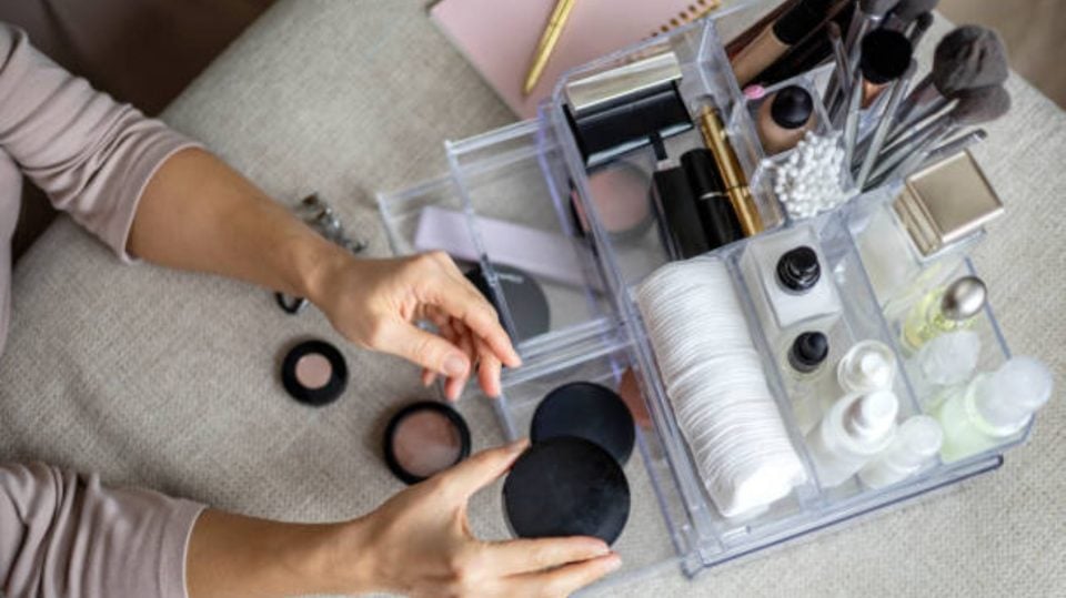 SONGMICS Organizador de Maquillaje AcrÍlico Grande, Caja de