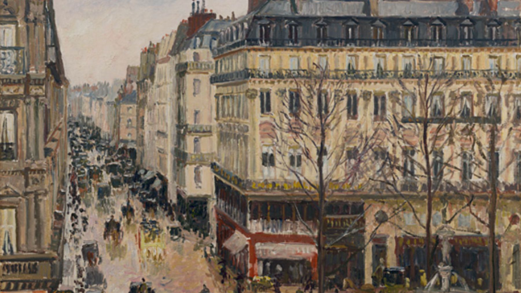 ‘Rue Saint-Honoré por la tarde. Efecto de lluvia’, de Pissarro (Museo Thyssen)