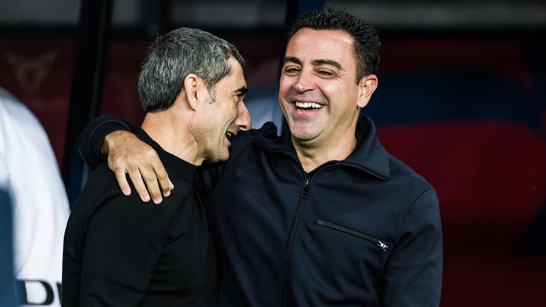 Xavi Hernández y Ernesto Valverde, entrenadores de Barcelona y Athletic Club. (Europa Press)