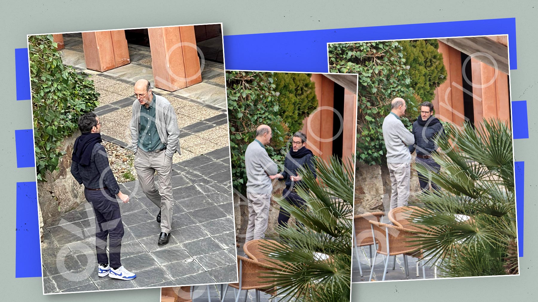 Borja Sémper y Pablo Vázquez en el hotel Cigarral El Bosque de Toledo.