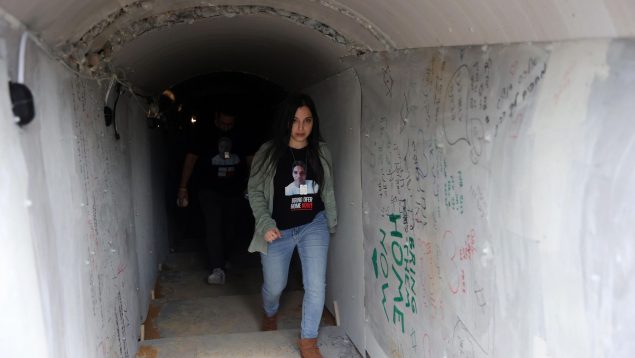 túnel Hamas, túnel Hamás Tel Aviv, recreación túnel Hamás, Israel