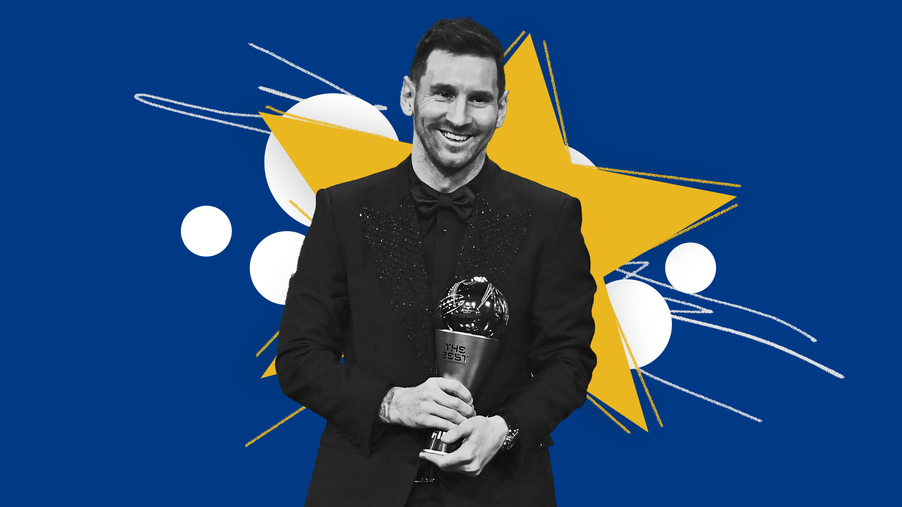 Messi ganó el premio The Best por tercera vez.
