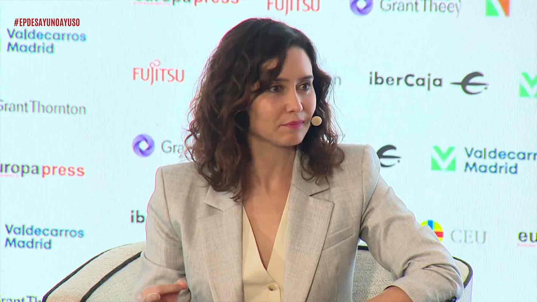 La presidenta de la Comunidad de Madrid, Isabel Díaz Ayuso.