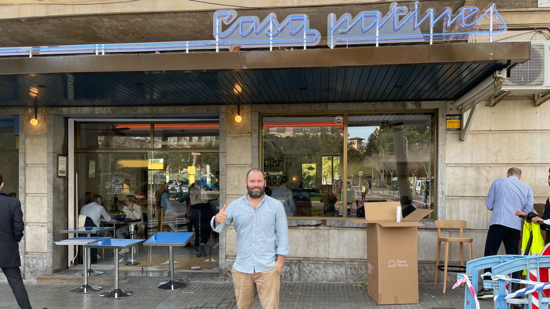 Imagen del bar patines ubicado en la Plaça Patins de Palma.