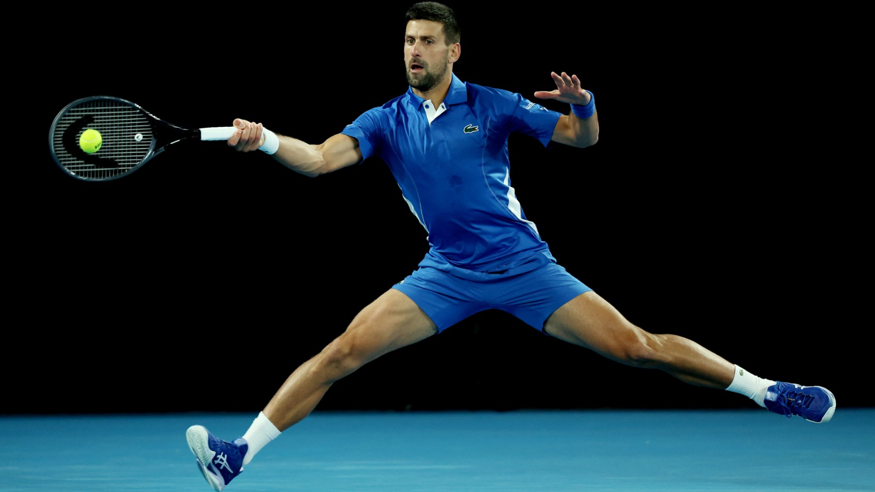 Novak Djokovic, en el Open de Australia 2024. (Getty)