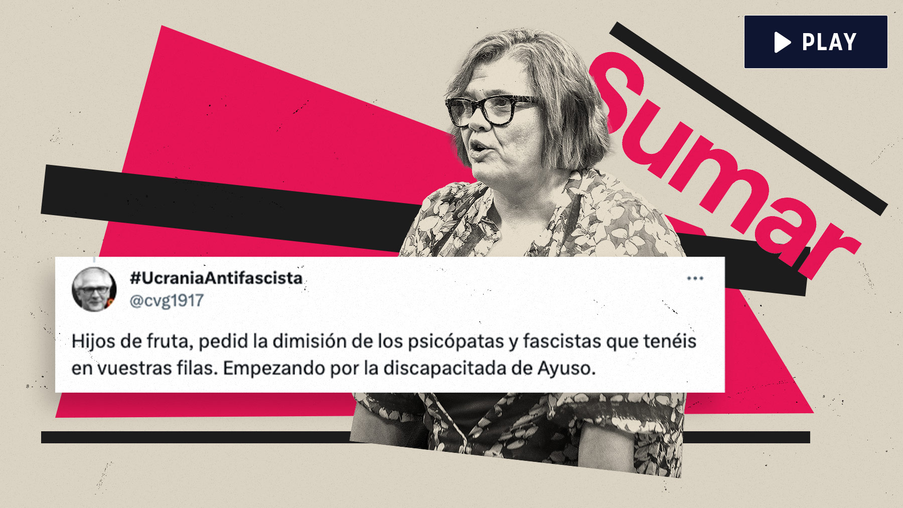 Engracia Rivera, diputada de Sumar, apoya llamar «discapacitada» a Ayuso.