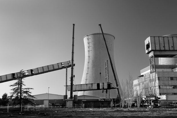 Desmontaje galería Cl4 de entrada carbón a la central de Andorra