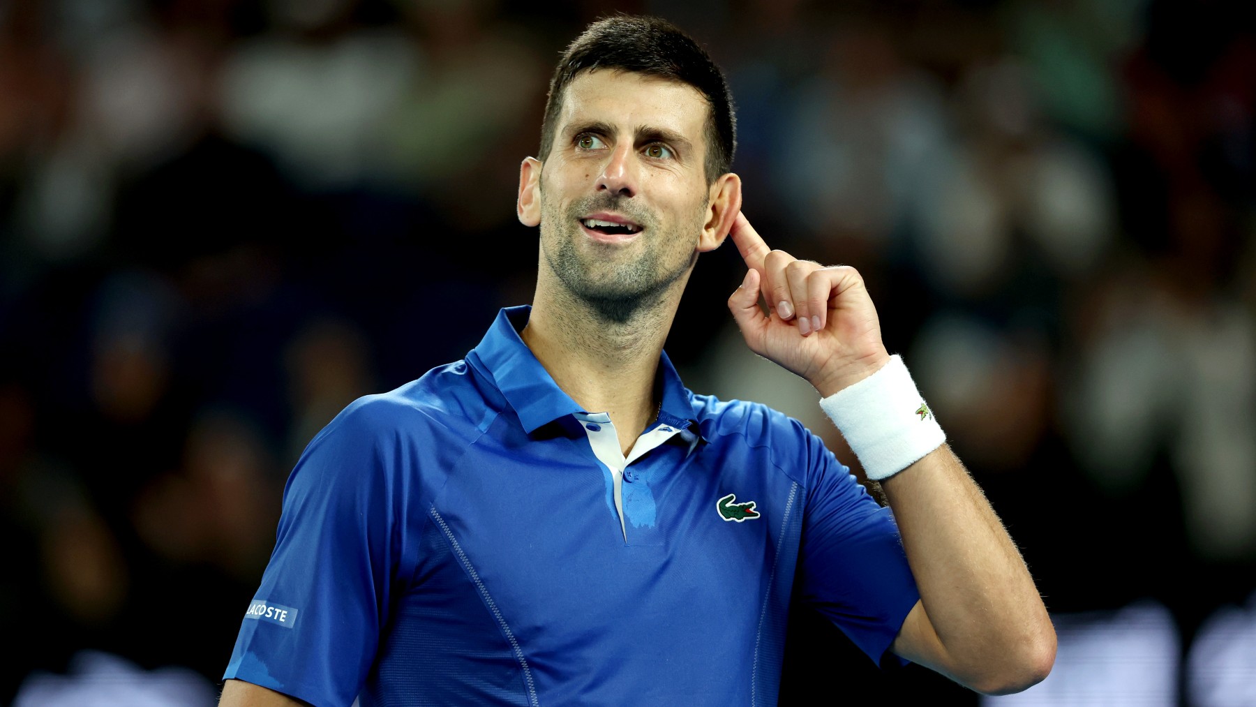Novak Djokovic celebra su victoria ante Etcheverry. (Getty)