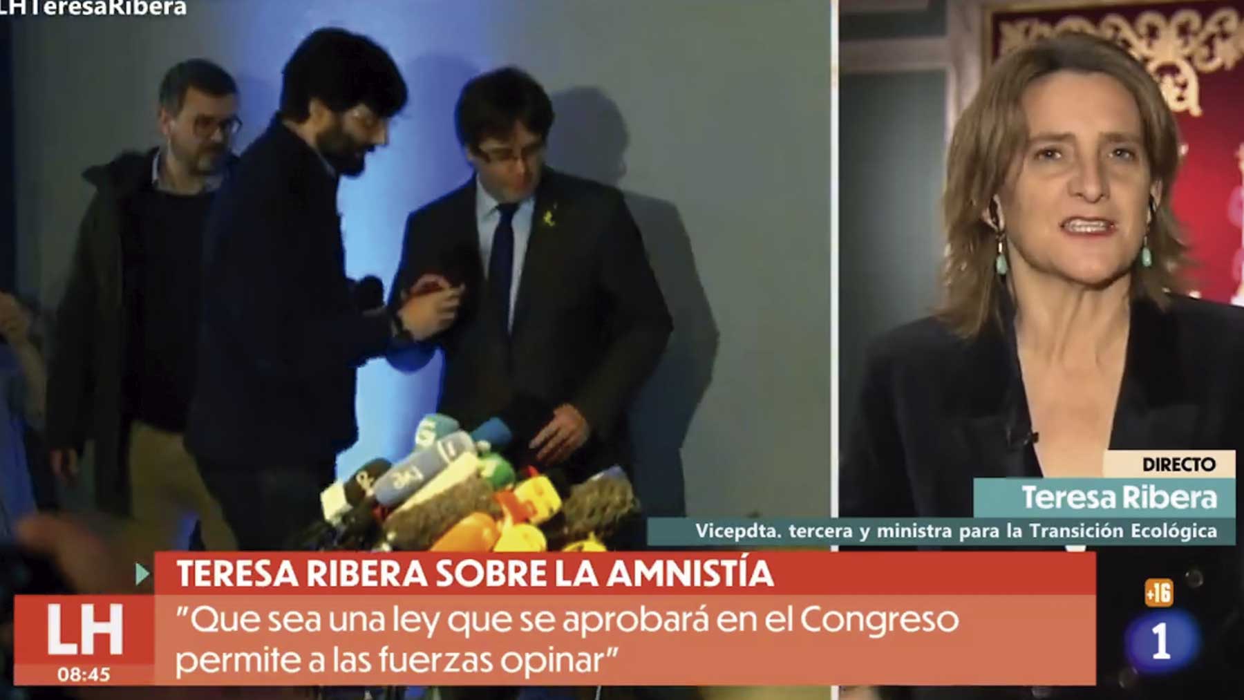 Teresa Ribera en TVE.
