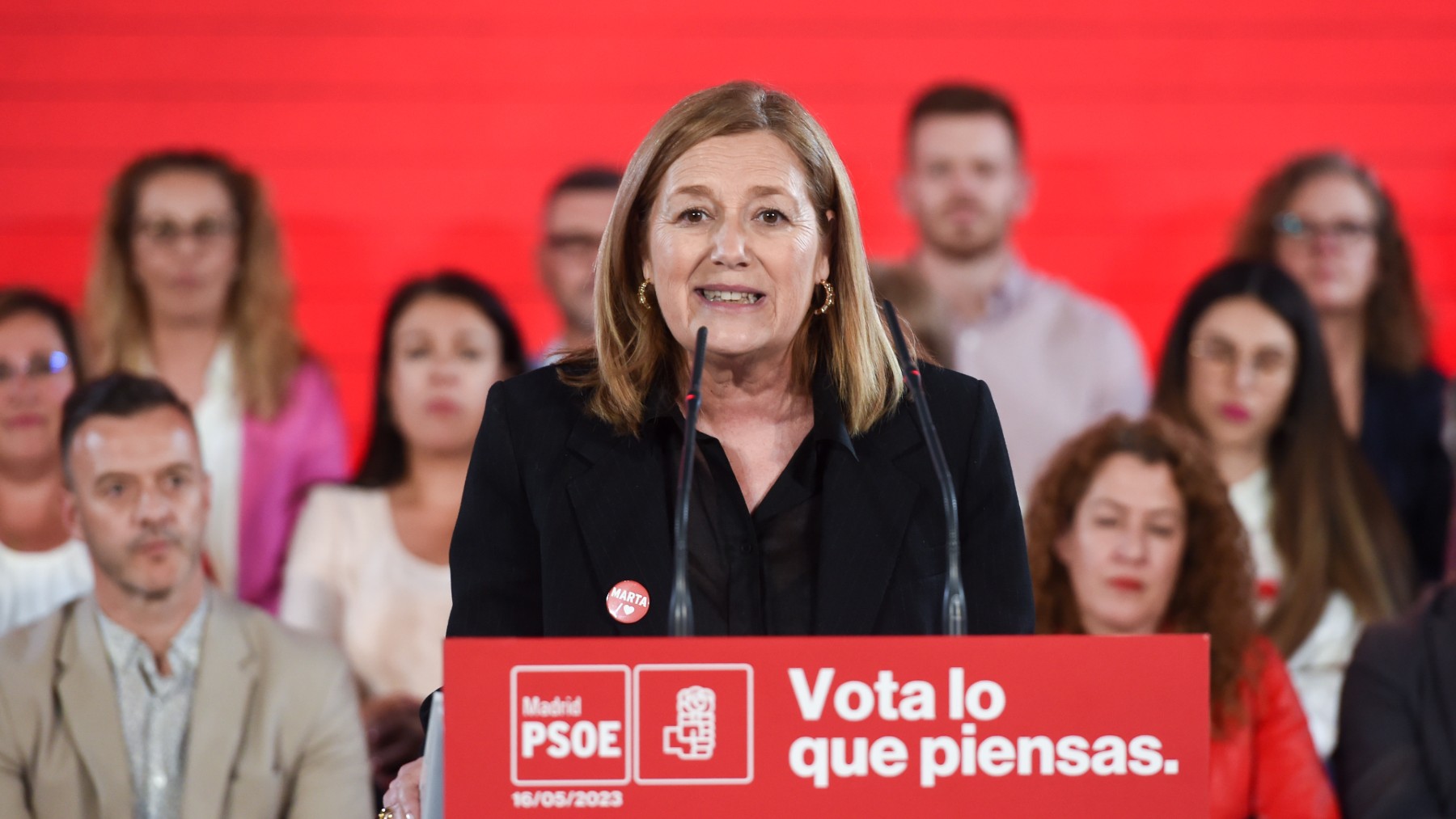 La secretaria de Organización del PSOE de Madrid, Marta Bernardo.
