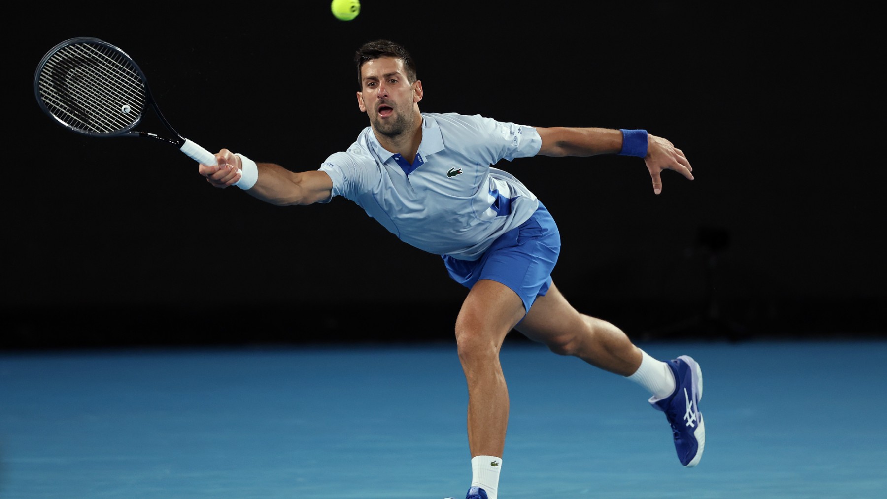 Novak Djokovic, durante el Open de Australia 2024. (Getty)