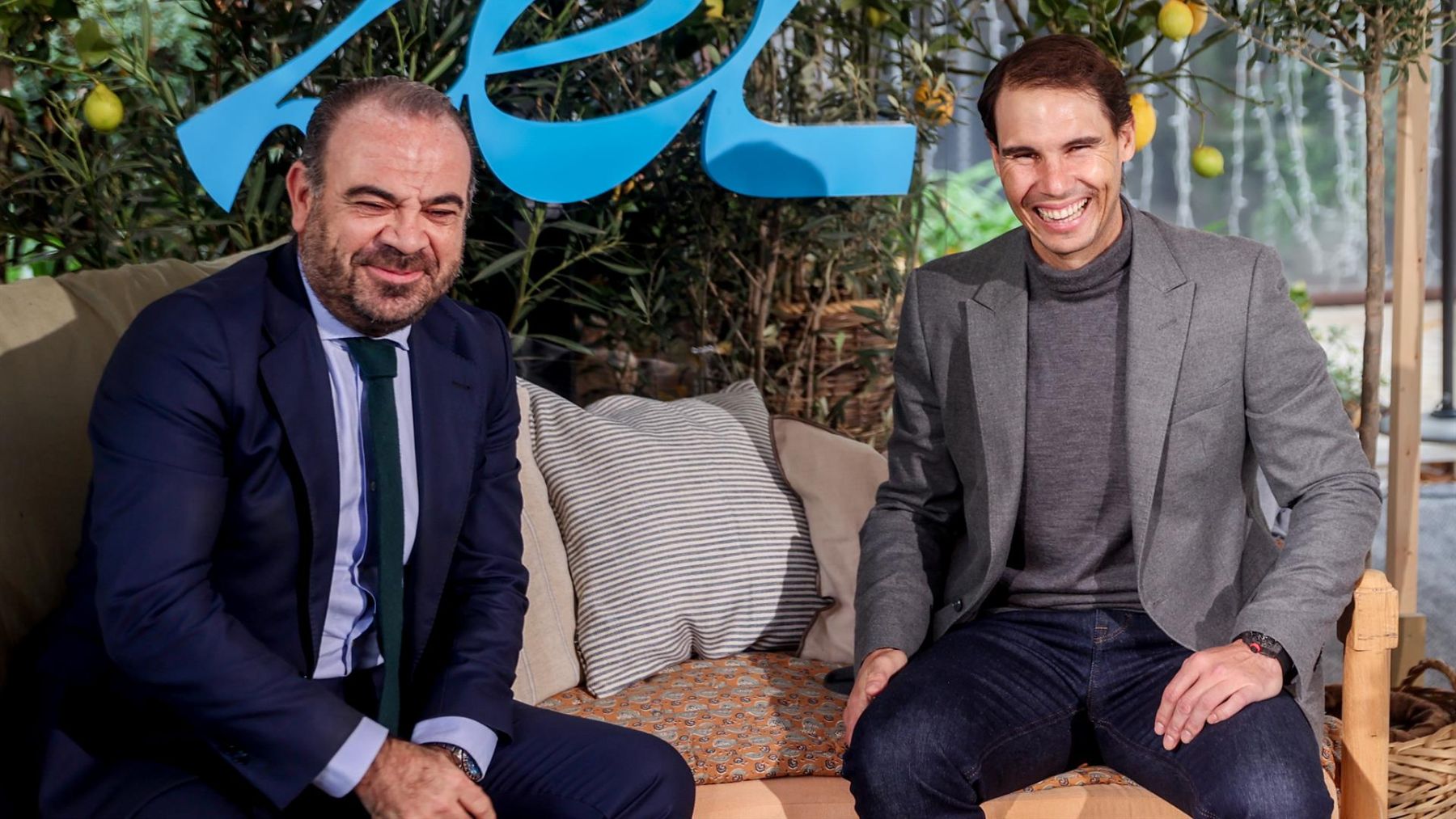 El Consejero Delegado de Meliá Hotels International, Gabriel Escarrer, y el tenista Rafa Nadal.