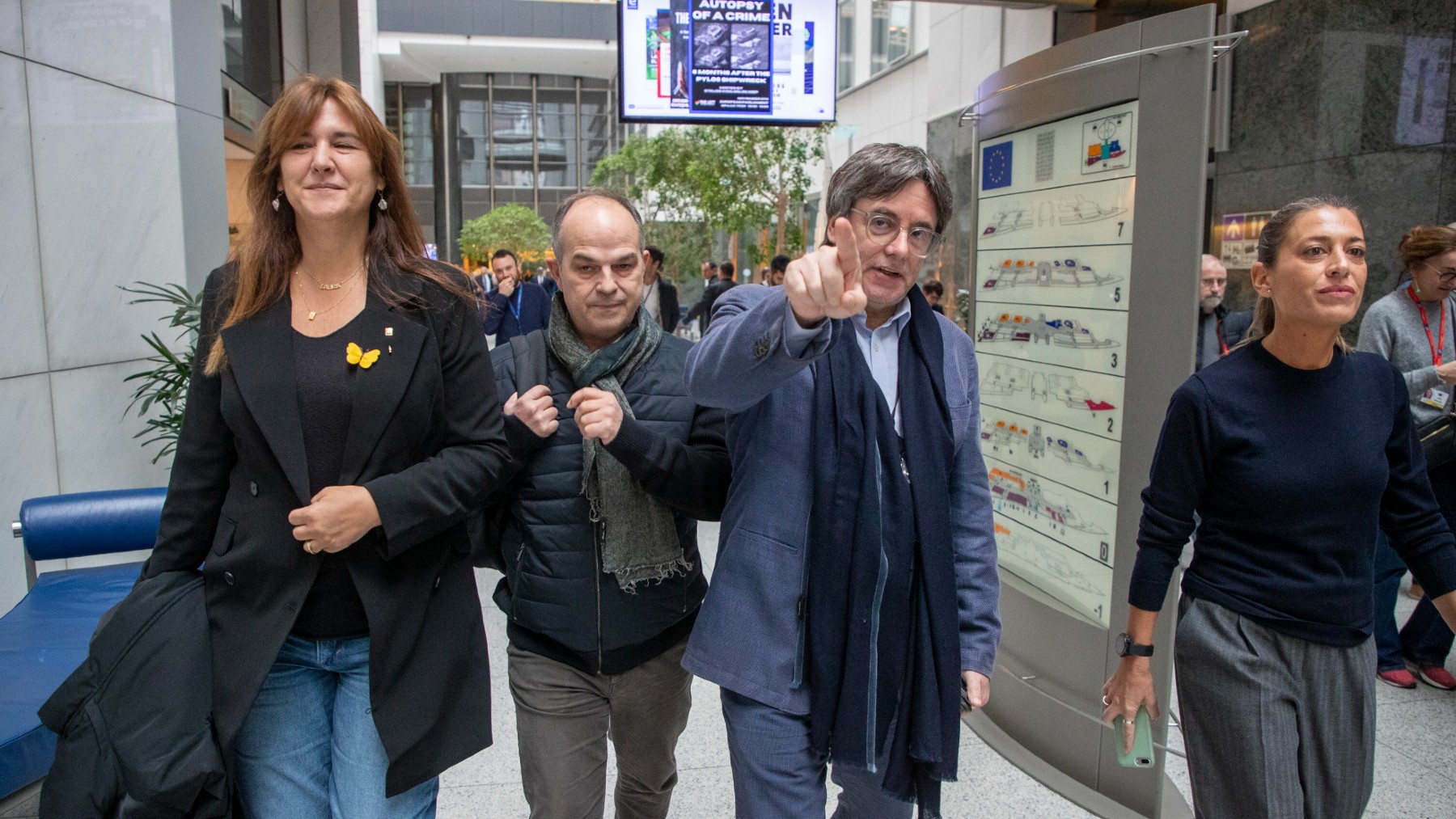 Laura Borràs, Jordi Turull, Carles Puigdemont y Miriam Nogueras.
