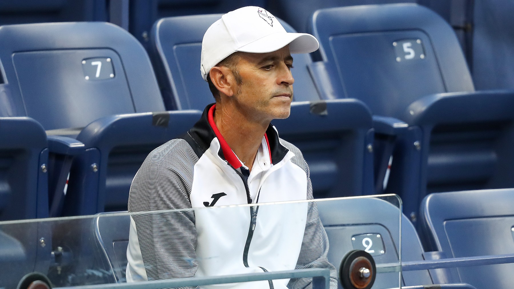 Samuel López, el entrenador de Carlos Alcaraz en el Open de Australia 2024. (Getty)