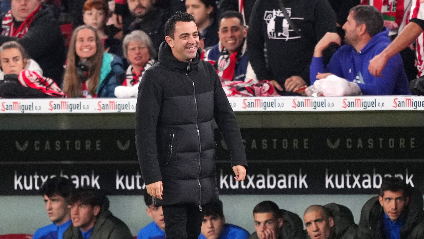 Xavi Hernández, en San Mamés. (Getty)