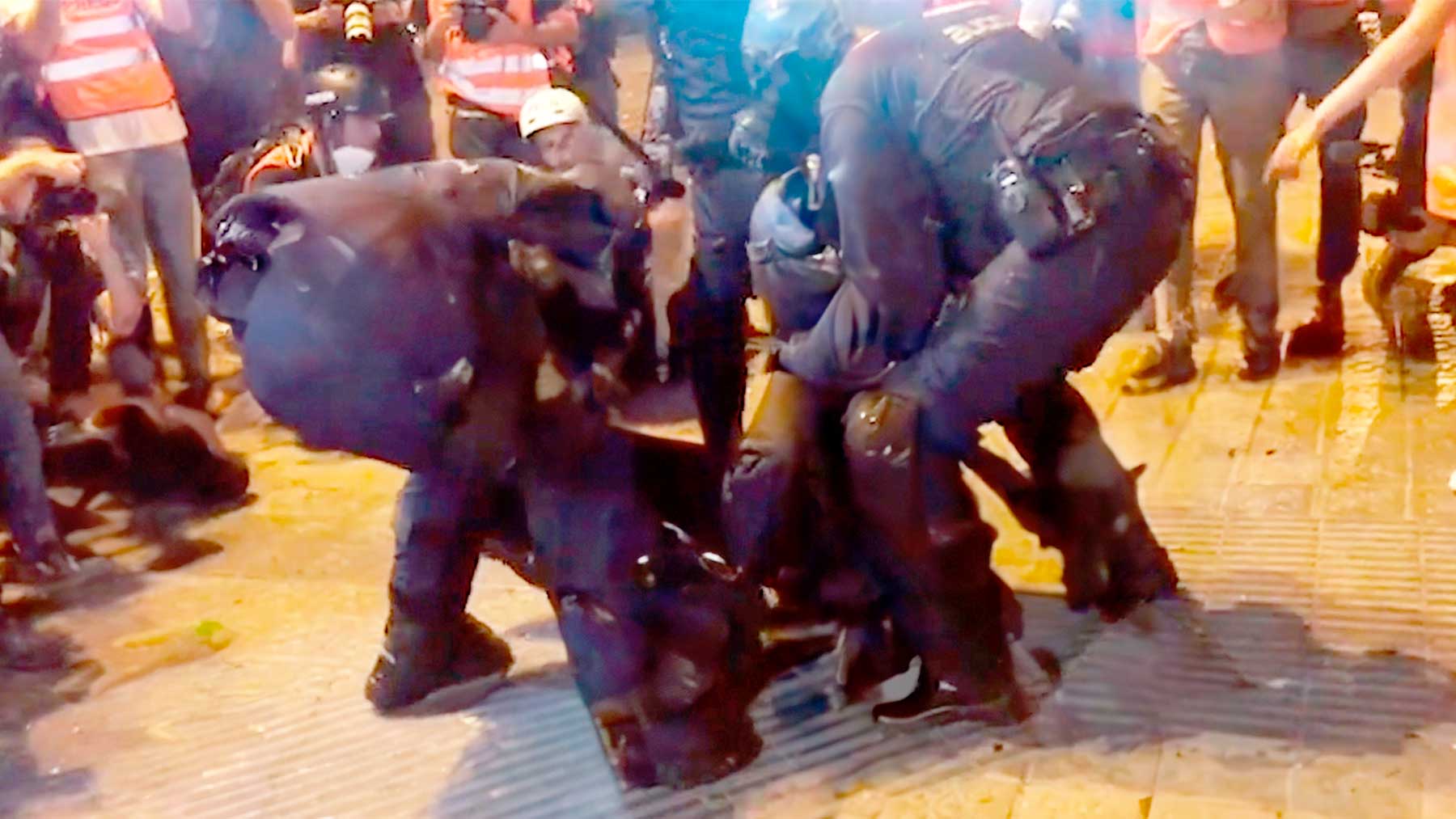 El policía herido de gravedad en las protestas de octubre de 2019