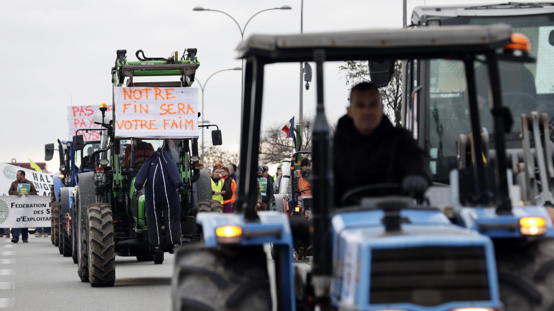 Protestas de agricultores en Francia la semana pasada.