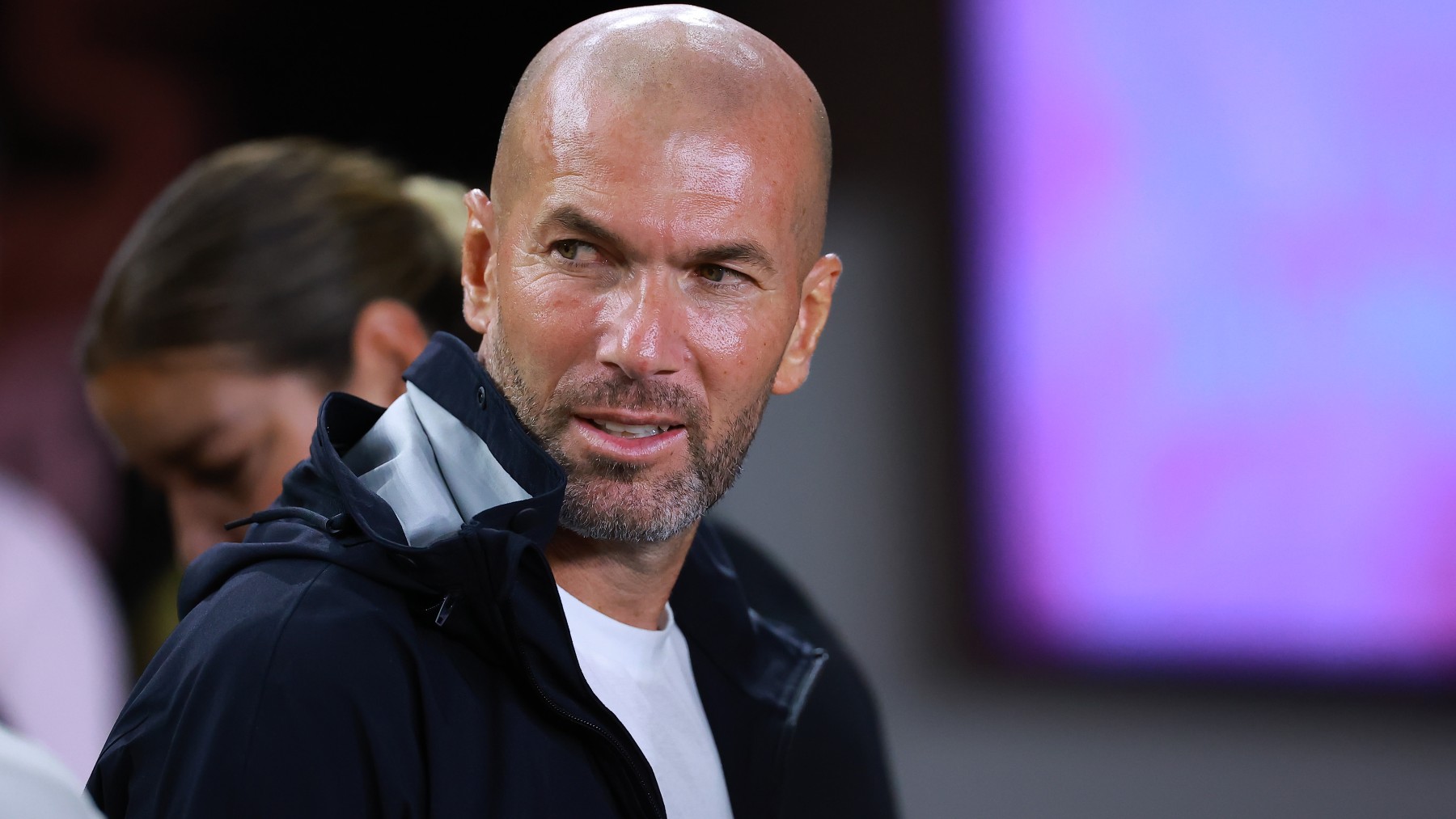 Zidane, durante un partido. (Getty)