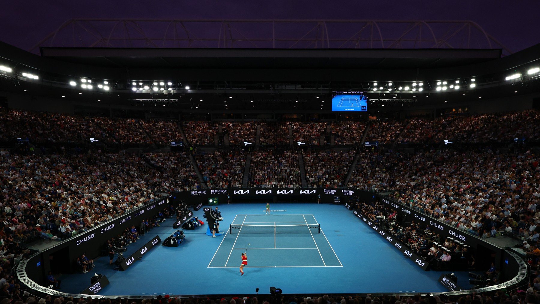 Imagen de la Rod Laver Arena, pista central del Open de Australia. (Getty)