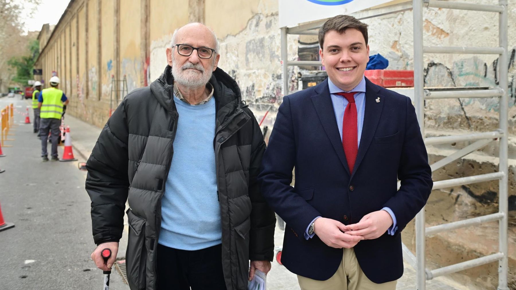 El presidente de la Fundación Forteza-Rey, Josep Forteza-Rey, y el concejal de Medio Ambiente y presidente de Emaya, Llorenç Bauzà.