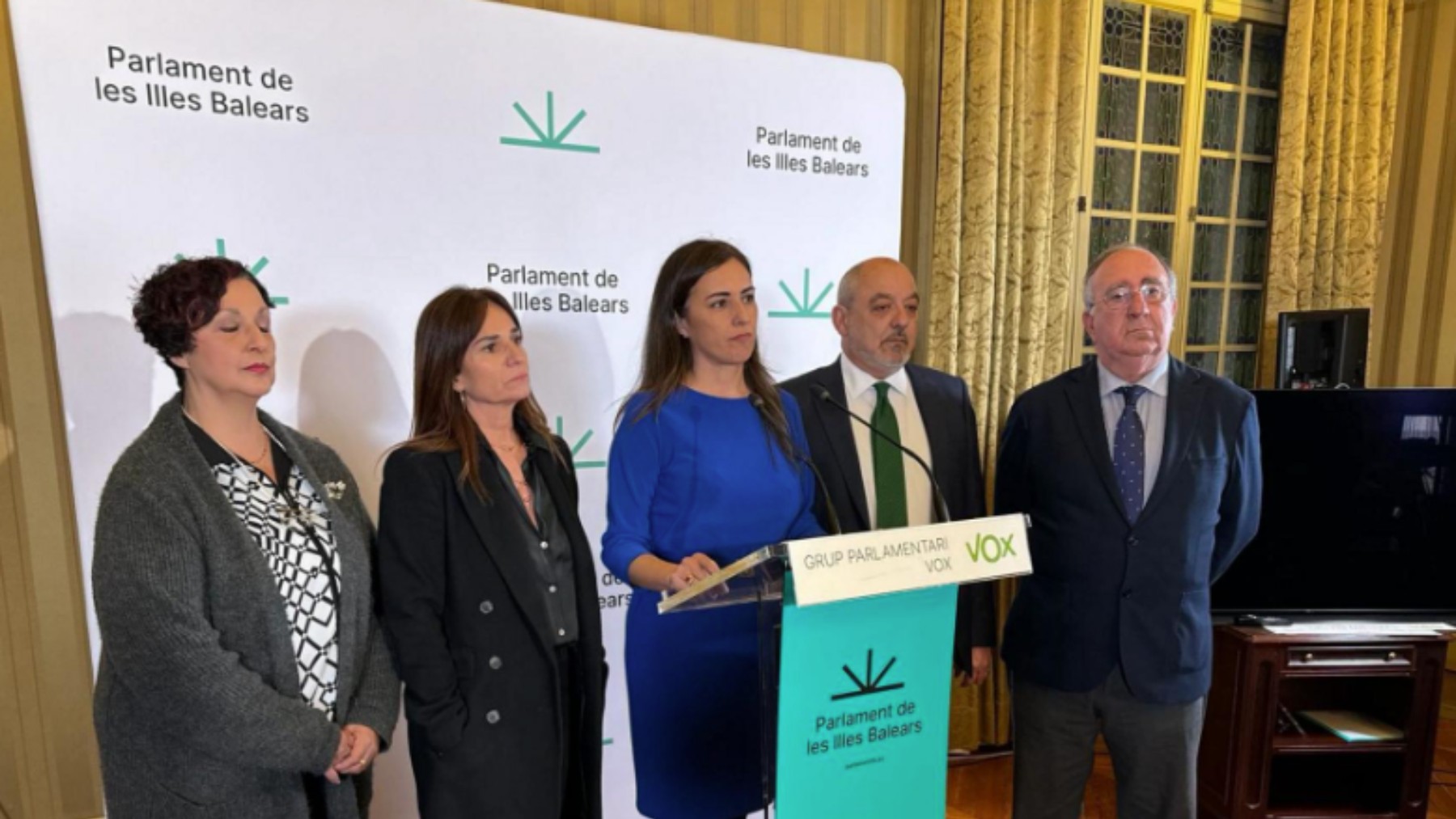 Los diputados «rebeldes» de Vox en Baleares.